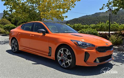 2019 Kia Stinger Gts Quick Take Review A Limited Edition Bright Orange Drift Machine Tflcar