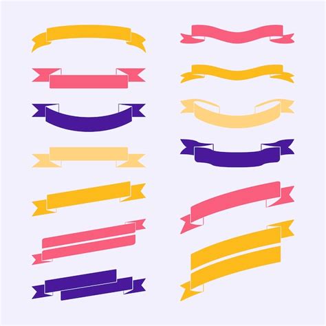 Set of colorful banner vectors | Free Vector