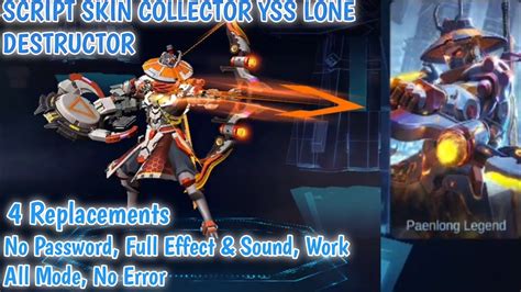 Script Skin Collector Yi Sun Shin Lone Destructor Patch Aamon Full