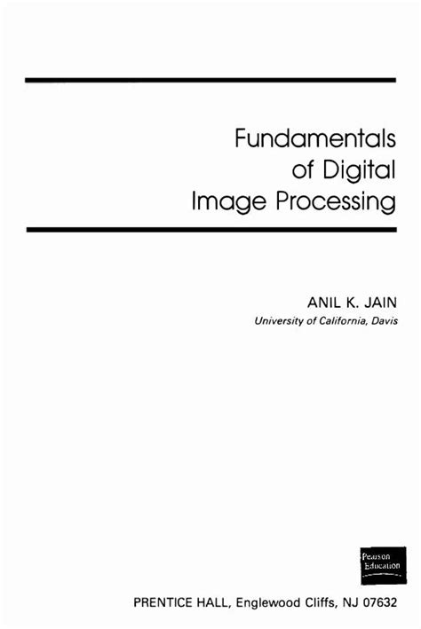 PDF Fundamentals Of Digital Image Processing Fundamentals Of