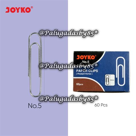 Jual 1 Kotak Kecil Grosir Paper Clip Joyko No 5 Jumbo 50 Mm