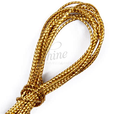 Cord Gold Mm Shine Trimmings Fabrics