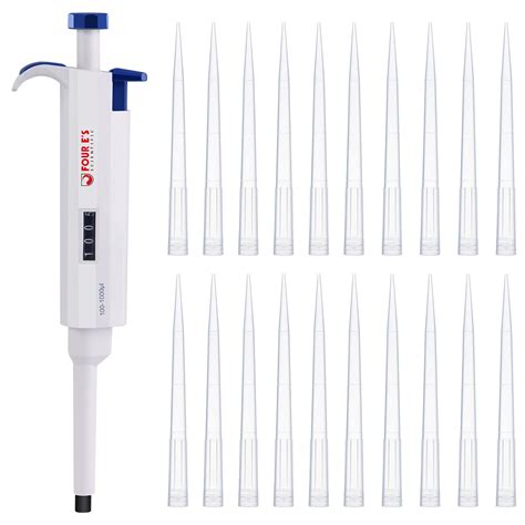 Four Es Scientific 100ul 1000ul Micropipette With 500pcs 1ml Pipette