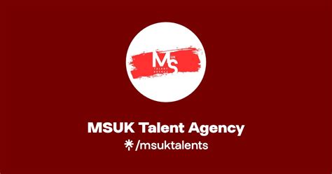 Msuk Talent Agency Instagram Tiktok Linktree