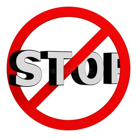 don  stop stock illustration illustration  isolated