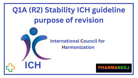 Q1a R2 Stability Ich Guideline Purpose Of Revision Pharmabeej