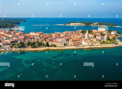 Aerial View Of Porec Town Istra Croatia Stock Photo Alamy