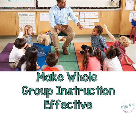 How To Use Whole Group Instruction Special Ed · Mrs Ps Specialties