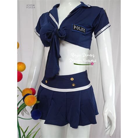 Jual Lingerie Cosplay Police A Bdds Kostum Polisi Sexy Cosplay Police Lingerie Hot Sexy