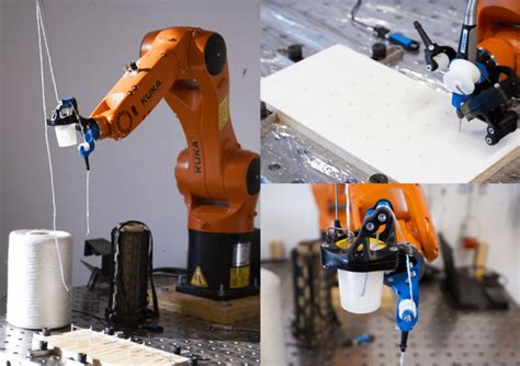 Hackaday Prize Entry Weaving Carbon Fiber With Industrial Robots