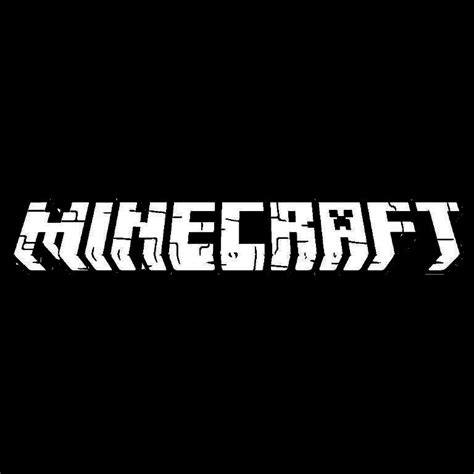 the word minecraft in white on a black background