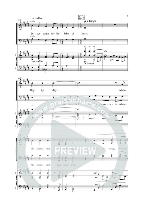 For The Sake Of The Faint Of Heart (Choral Anthem SATB) Sheet Music PDF