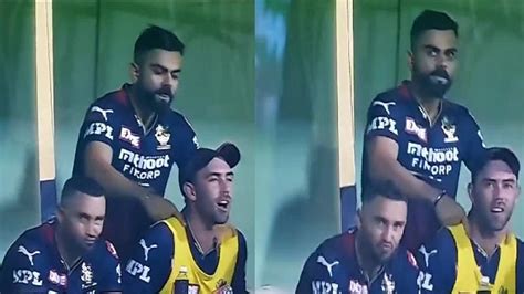 Ipl 2022 Watch Virat Kohli Gives Glenn Maxwell A Shoulder Massage During Rr V Rcb Game