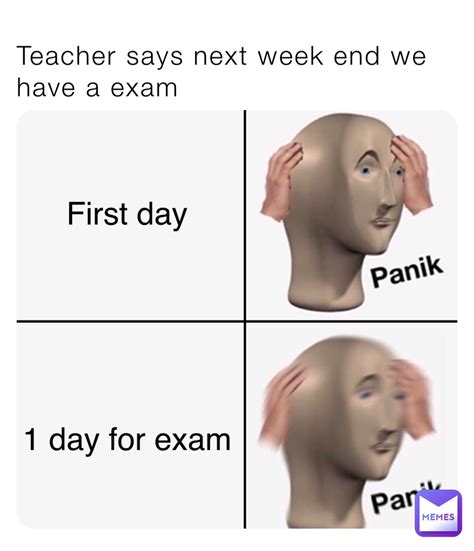 Day Of Exam Meme