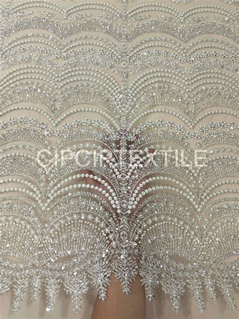 NEW NUDE ESPERANZA EXCLUSIVE BEADED PEARL SEQUIN LACE
