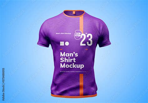 Mens Sport T Shirt Mockup Stock Template Adobe Stock