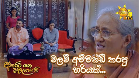 වලව් අම්මන්ඩි කරපු හරියක් Akurata Yana Welawe Youtube