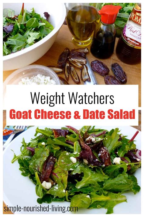 Mixed Green Salad With Goat Cheese And Dates Simple Nourished Living