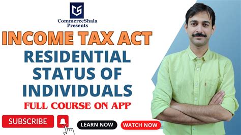 Residential Status Of Individuals Income Tax Act B LAW MBA