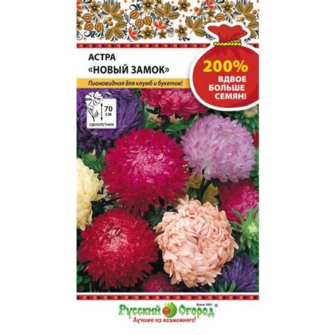 Купить Астра Новый замок пионовидных - Семена в интернет магазине ...