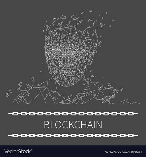 Blockchain Technologies Artificial Poster Vector Image