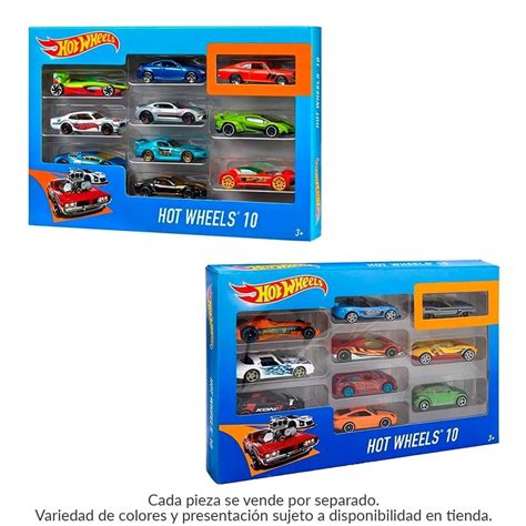 Set Hot Wheels de 10 Vehículos Varios Modelos 1 Set Bodega Aurrera en línea