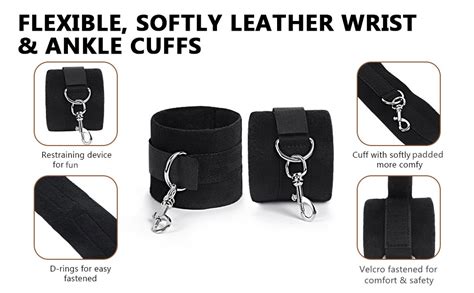 Amazon Adjustable Spreader Bar With Bondage Restraints Sexy Slave Bdsm Fetish Sex