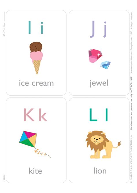 Alphabet phonics flashcards