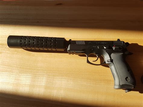 airsoft silencer suppressor  mm  print model