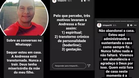 Ex marido de Andressa Urach se defende após conversas íntimas expostas