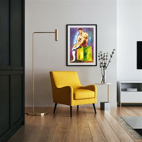 Nude Rear End Male Drip Painting Art Print Gay Male Art Etsy Australia