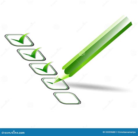 Check List. Vector Illustration Stock Photo - Image: 33359680