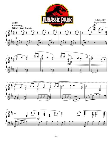 Jurassic Park This Isnt Mine Sheet Music For Piano Download Free In Pdf Or Midi