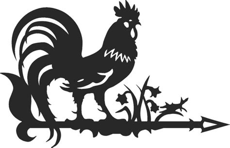 Флюгер, украшение, декор на крышу для дачи, для дома, "Петушок и ...