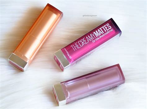 Maybelline Matte Lipsticks In Touch Of Nude Clay Crush Rosy Peach Review Girl Behind The