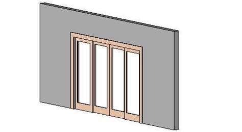 revitcitycom object  panel sliding door