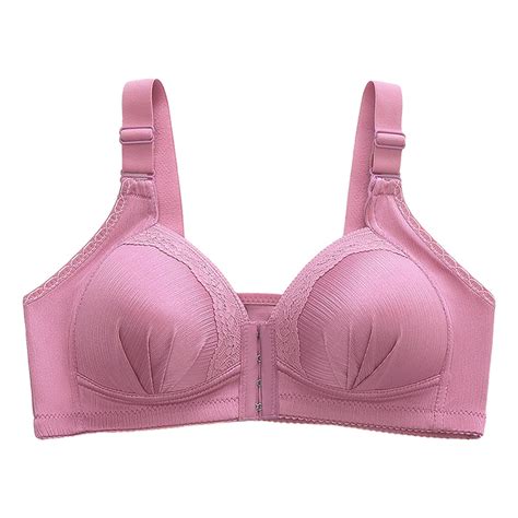 Ramiter Lingerie For Women Plus Size Women S Seamed Soft Cup Wirefree Cotton Bra With Satin Trim