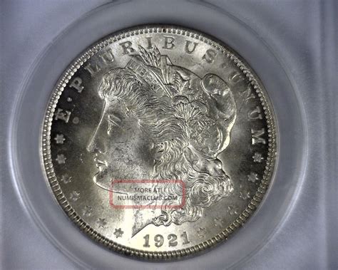 Ms63 Anacs 1921 Vam 3 Morgan Silver Dollar Coin