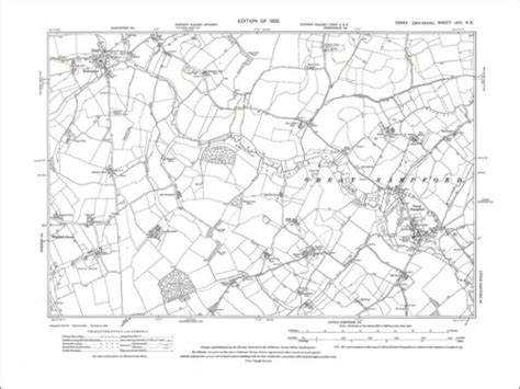 Old Map Great Sampford Radwinter Essex 1923 14ne Ebay