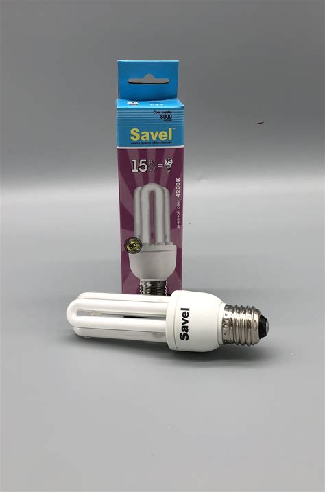Люминесцентная (энергосберегающая) Лампочка SAVEL 4U/8-T3-15/2700/E27 U ...
