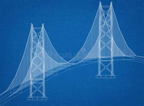Bridge Architect Blueprint stock image. Image of construction - 119894349