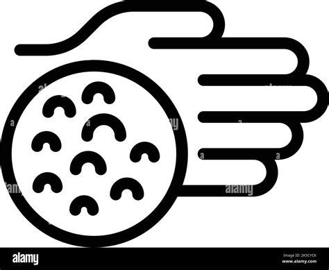 Hand Skin Problem Icon Outline Vector Clinic Health Dry Disease Stock