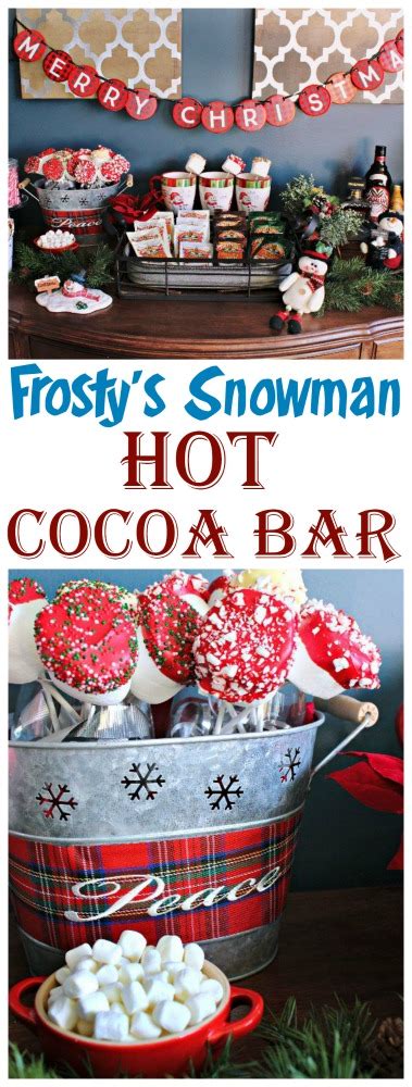 Create Your Own Snowman Hot Cocoa Bar