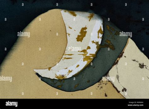 Abstraction Fragment Hot Batik Background Texture Handmade On Silk Abstract Surrealism Art