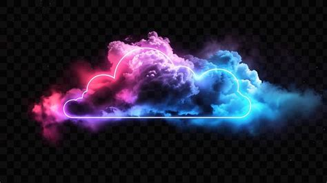 premium psd  cloud   black background