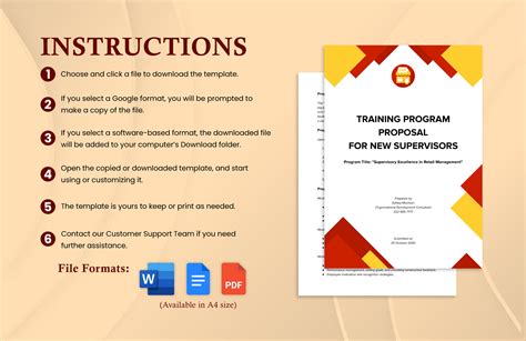 New Supervisor Training Program Proposal Template In Word Pdf Google