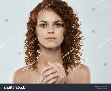 Curly Hair Spa Charming Lady Naked Stock Photo Edit Now Shutterstock