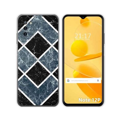 Funda Silicona Para Ulefone Note 12p Diseño Mármol 06 Dibujos con