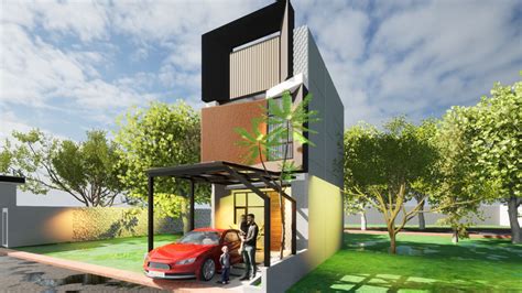 Rumah Modern Tropis Cocok Untuk Milenial Di Lenteng Agung