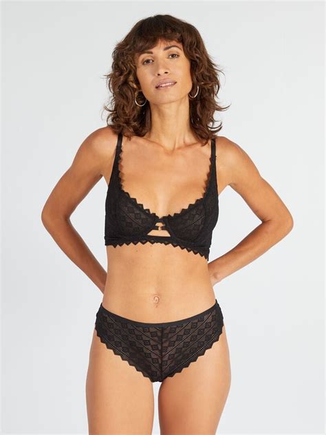 Braguita brasileña de encaje y microfibra de Envie de lingerie